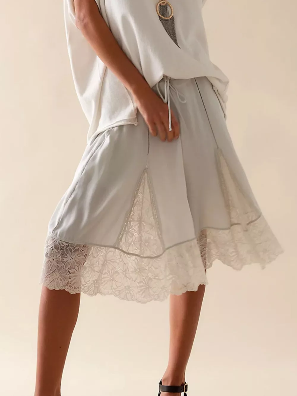 Lace Detail Shorts, image 5