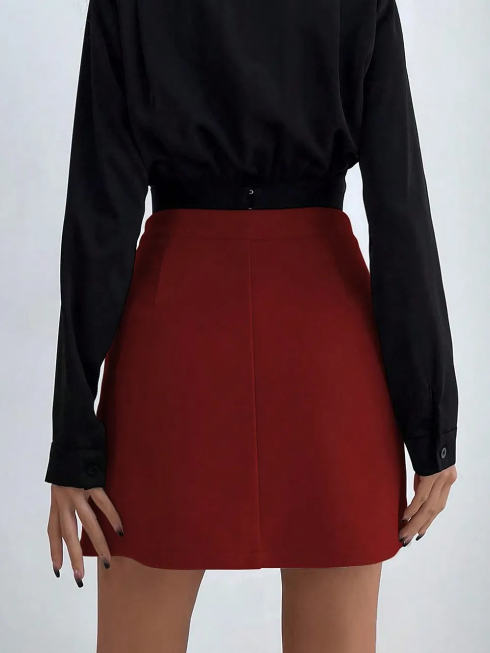 Buttoned Mini Skirt, image 7