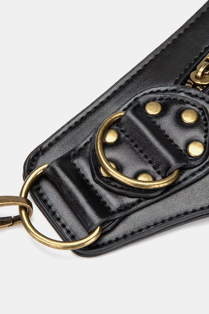 Steampunk Rivet Decor Multipurpose Crossbody Bag, image 12