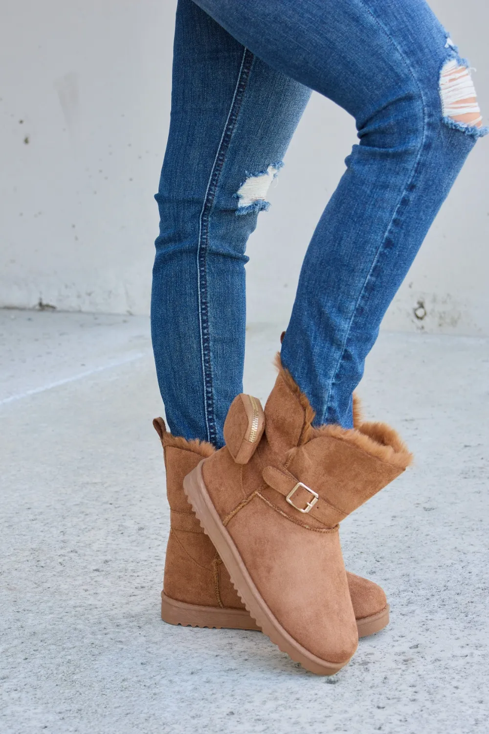 Plush Thermal Flat Boots, image 3