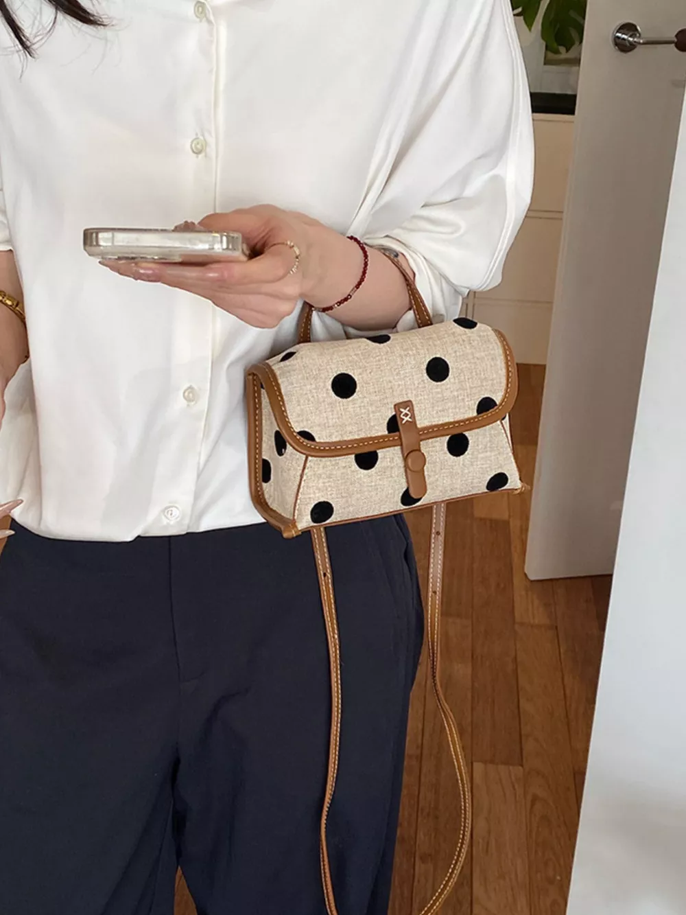 Polka Dot Crossbody Bag, image 3