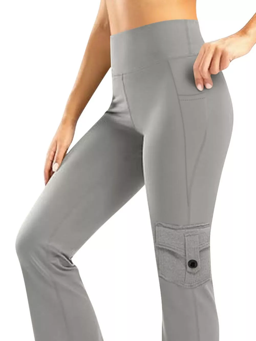 High-Waisted Yoga Pants with Pockets, image 8