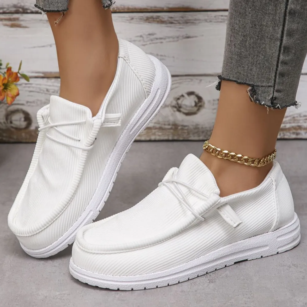Round Toe Canvas Sneakers, image 5