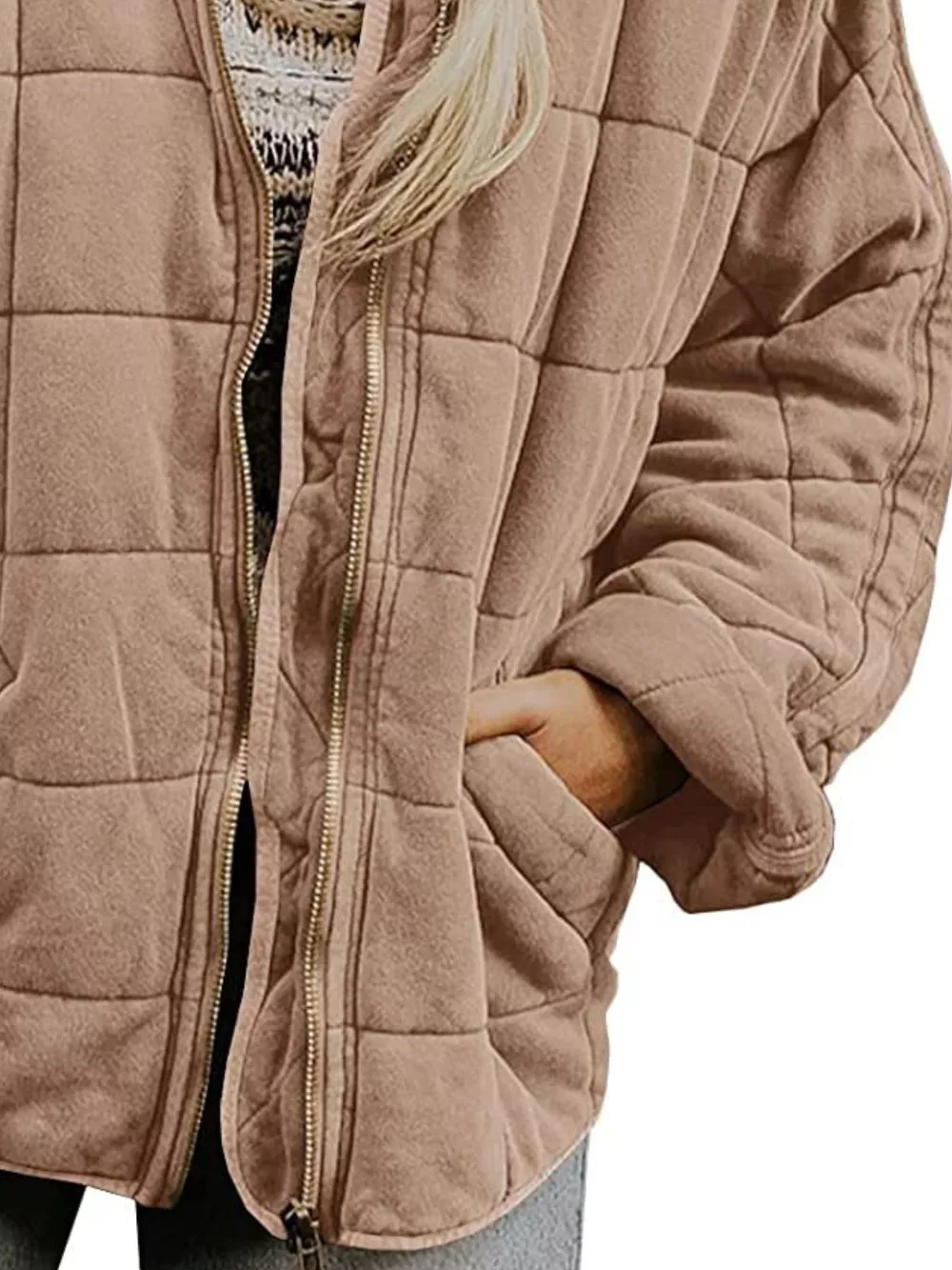 Quilted Zip Up Outerwear, image 9