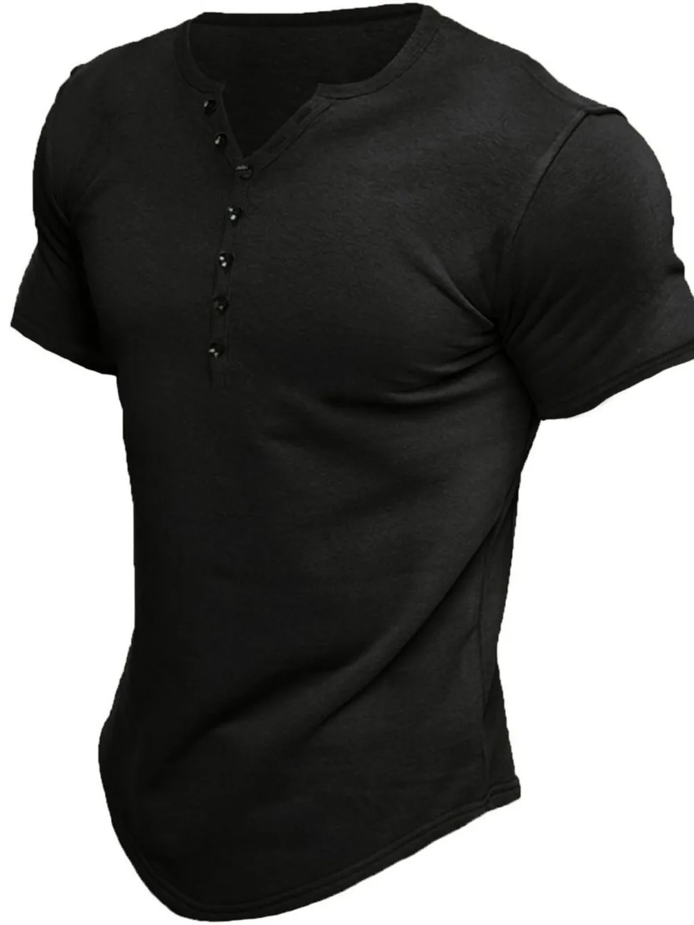 Men's Button Detail Short Sleeve Polo