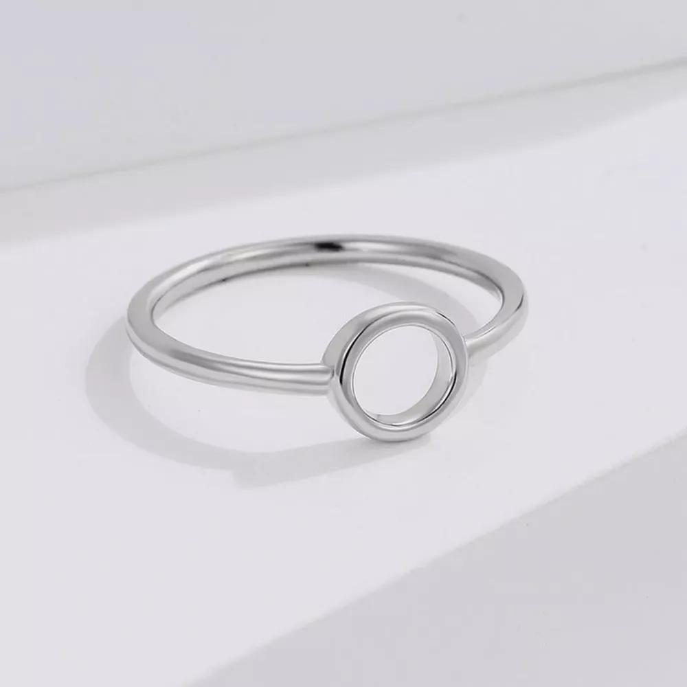 925 Sterling Silver Circle Ring, image 2