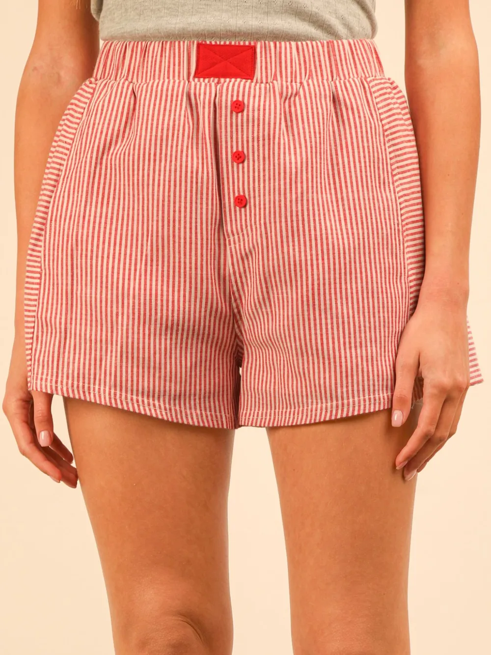 Striped High-Waist Shorts, image 7