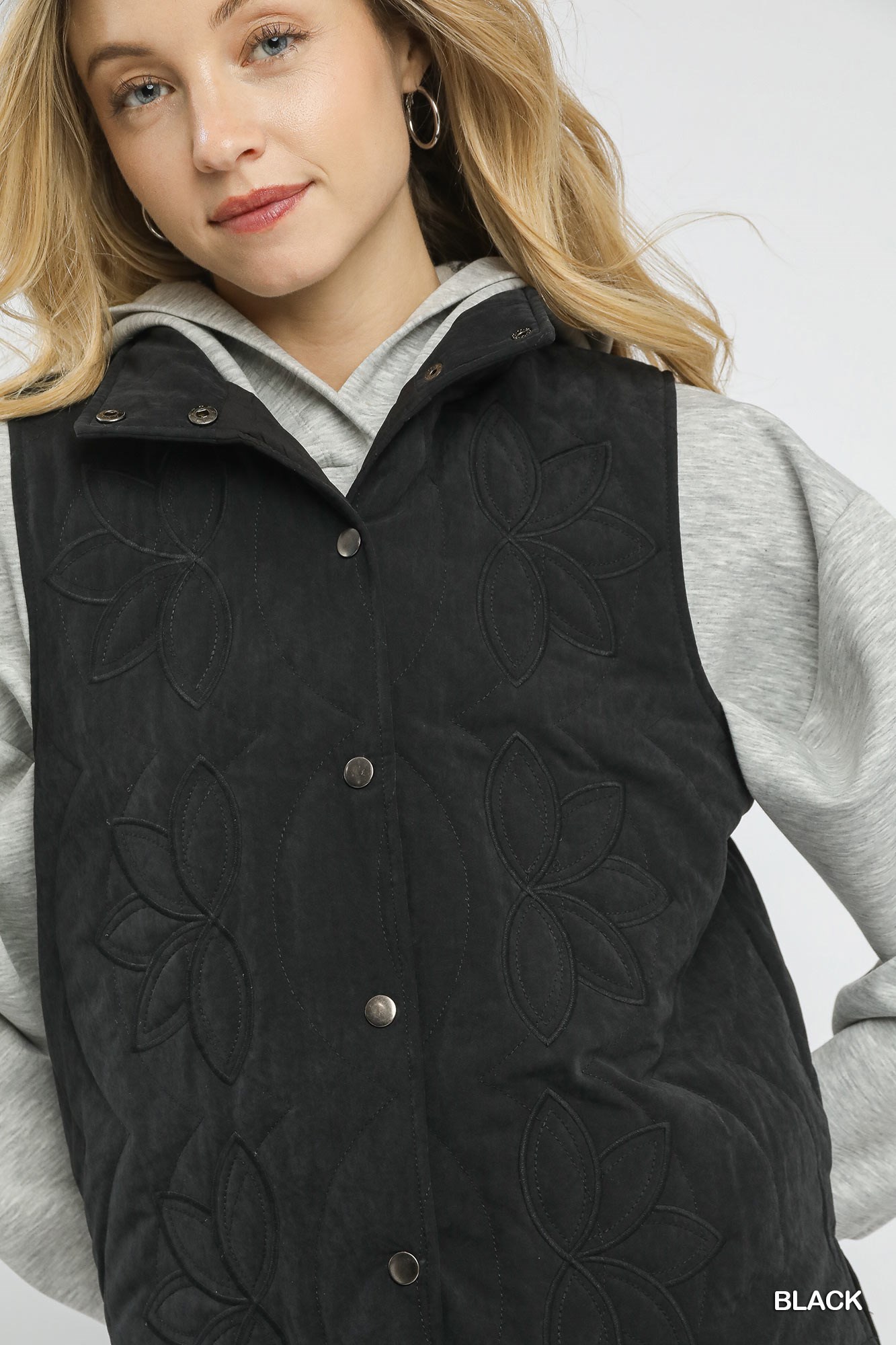 Quilted Embroidered Vest, image 5