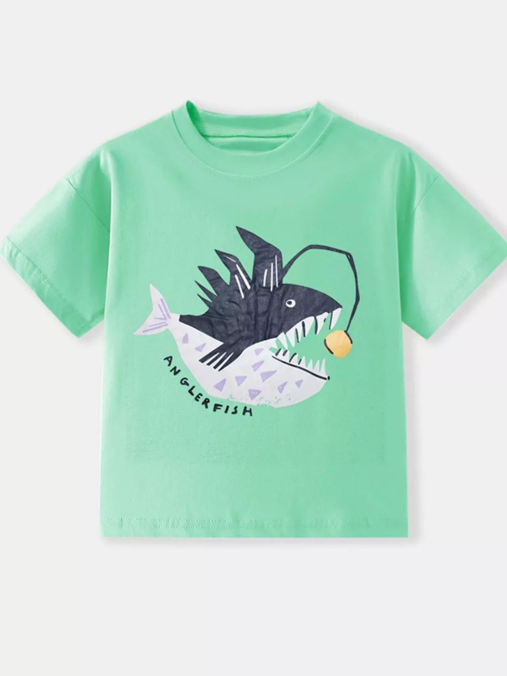 Children's Anglerfish Graphic Short Sleeve T-Shirt, image 2