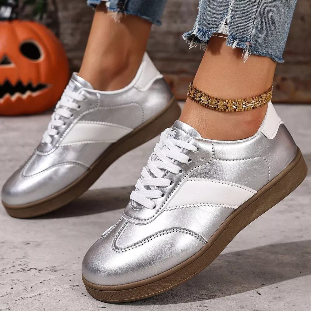 Round Toe Lace Up Sneakers, image 7