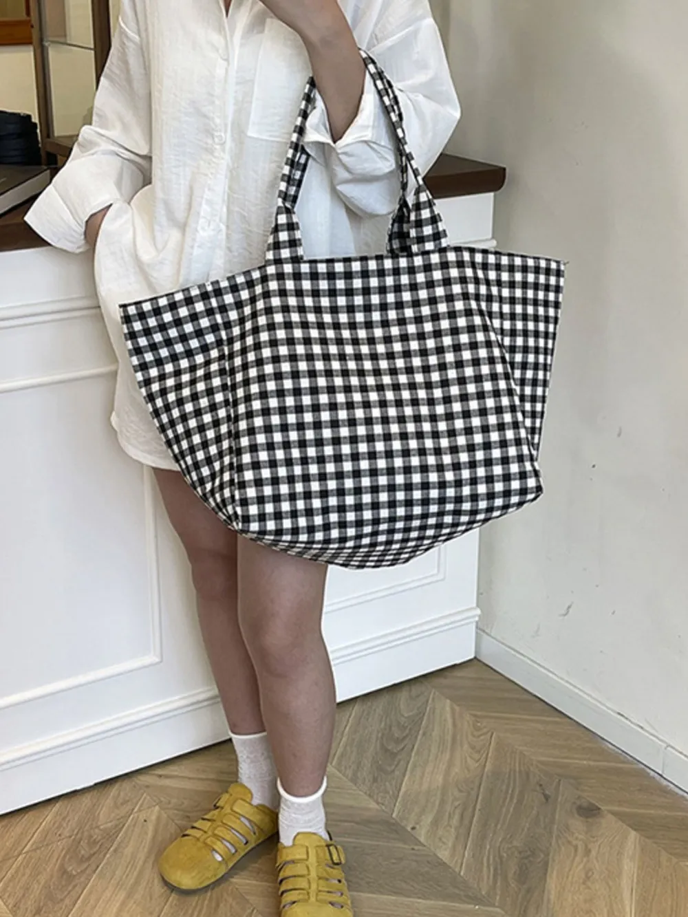 Classic Plaid Tote Bag, image 3