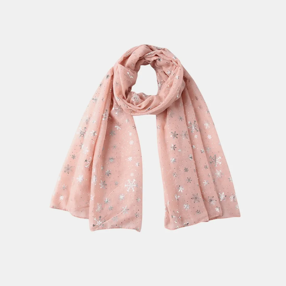 Thermal Snowflakes Polyester Scarf, image 4