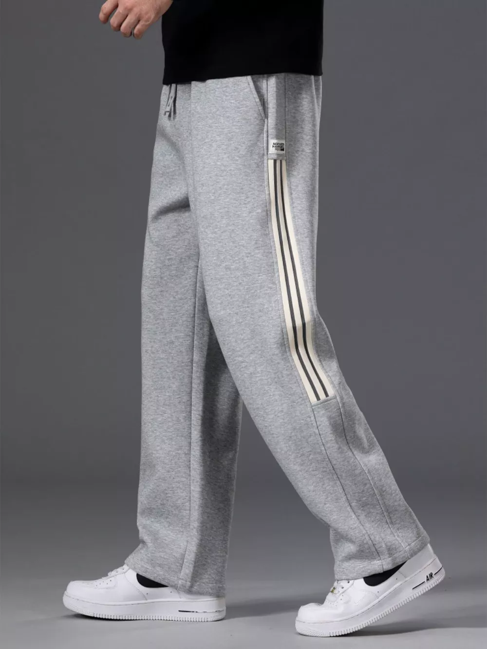Men's Casual Striped Wide Leg Pants, image 6