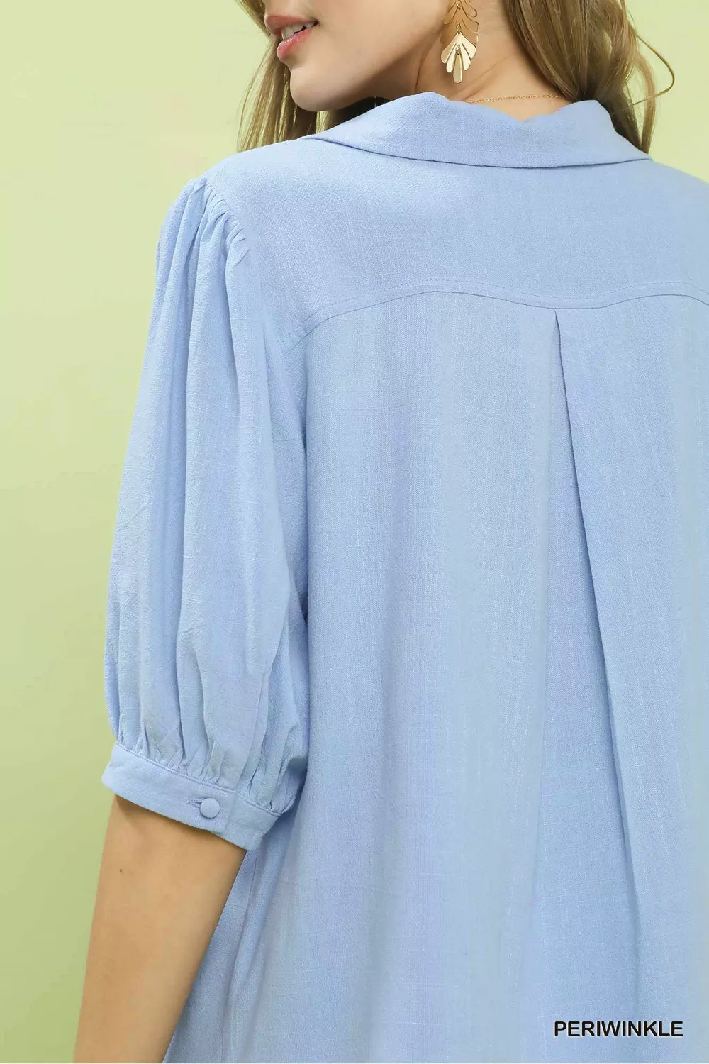 Mixed Media V-Neck Print Blouse, image 2