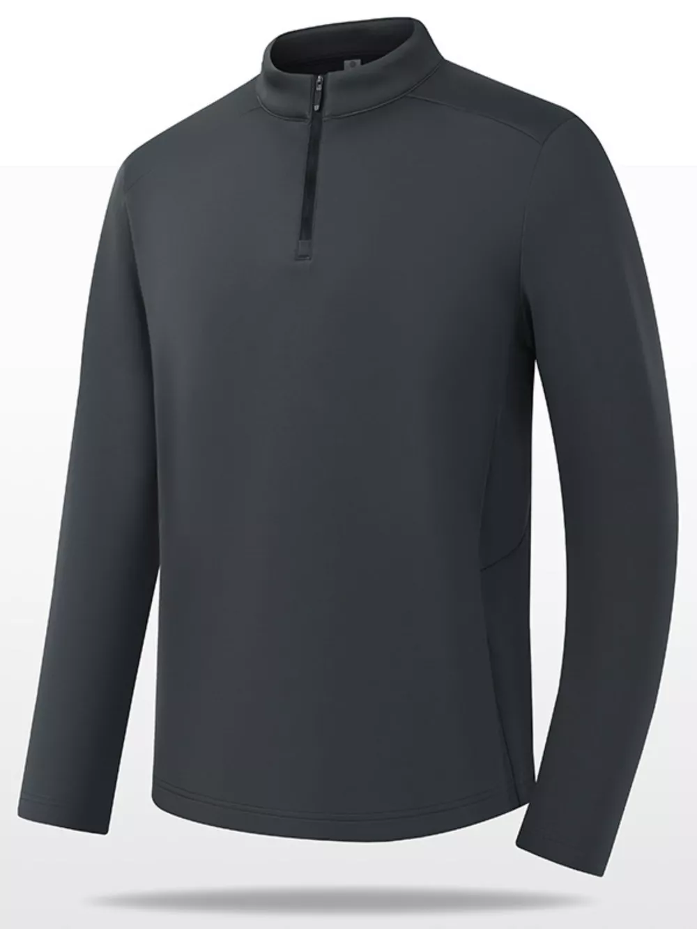 Men's Plus Size Long Sleeve Quarter T-Shirt, image 8