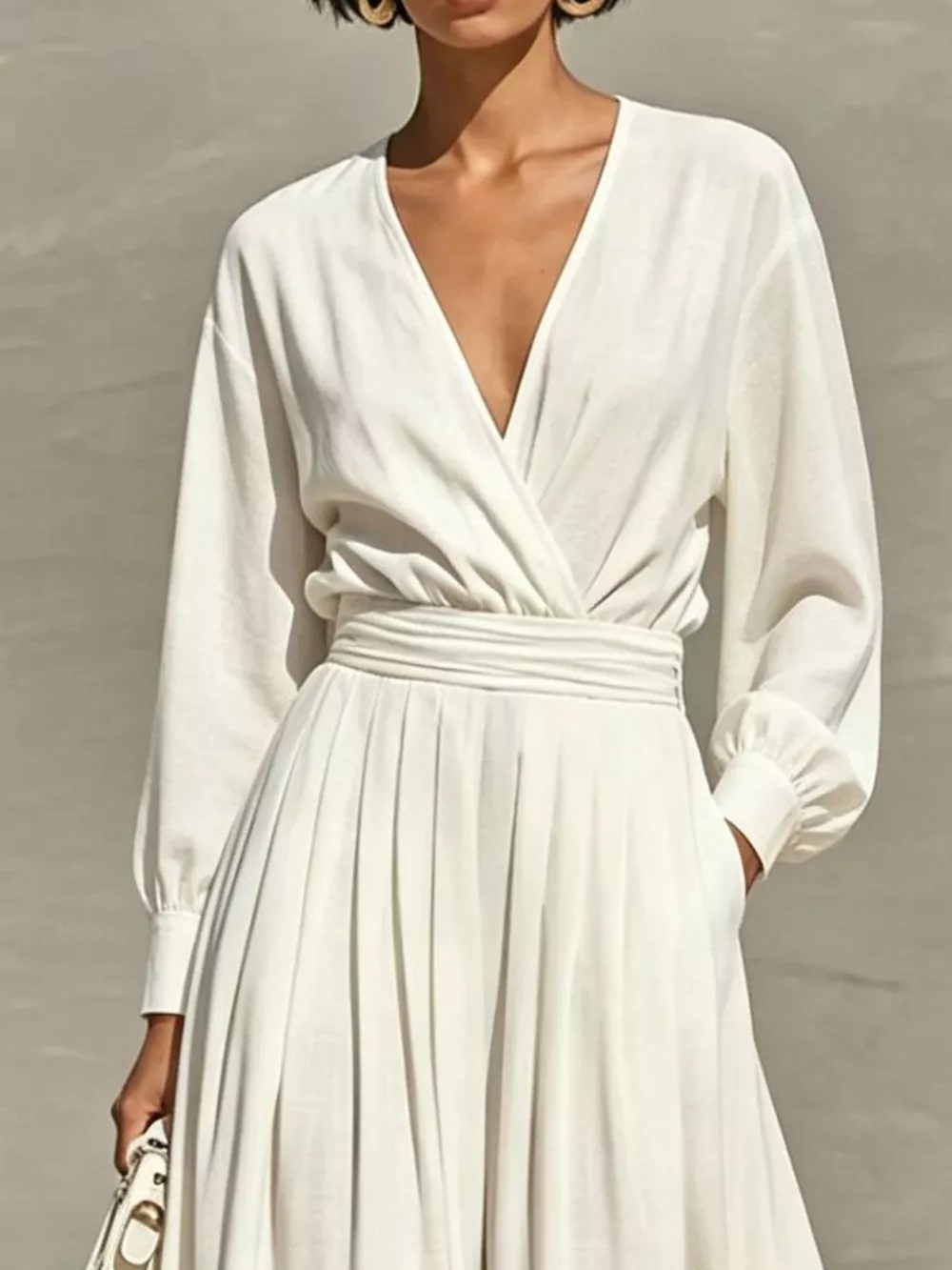 Long Sleeve Wide-Leg Jumpsuit, image 3