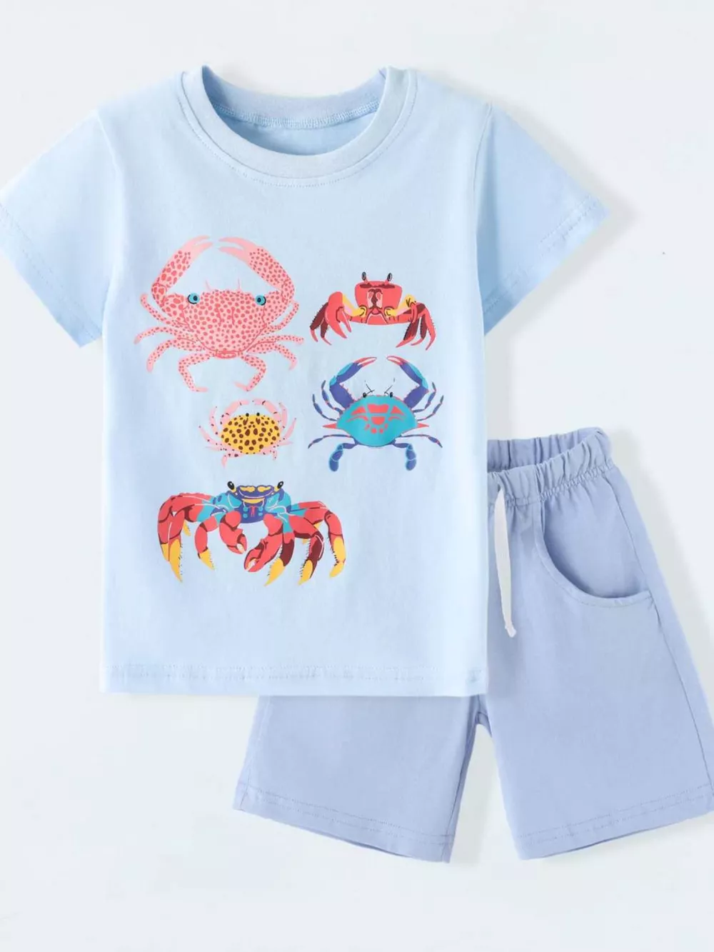Children's Crab Print Tee and Shorts Set, image 2