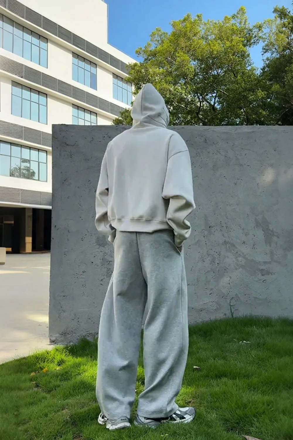 Men's Drop Shoulder Long Sleeve Hoodie with Pocket, image 6