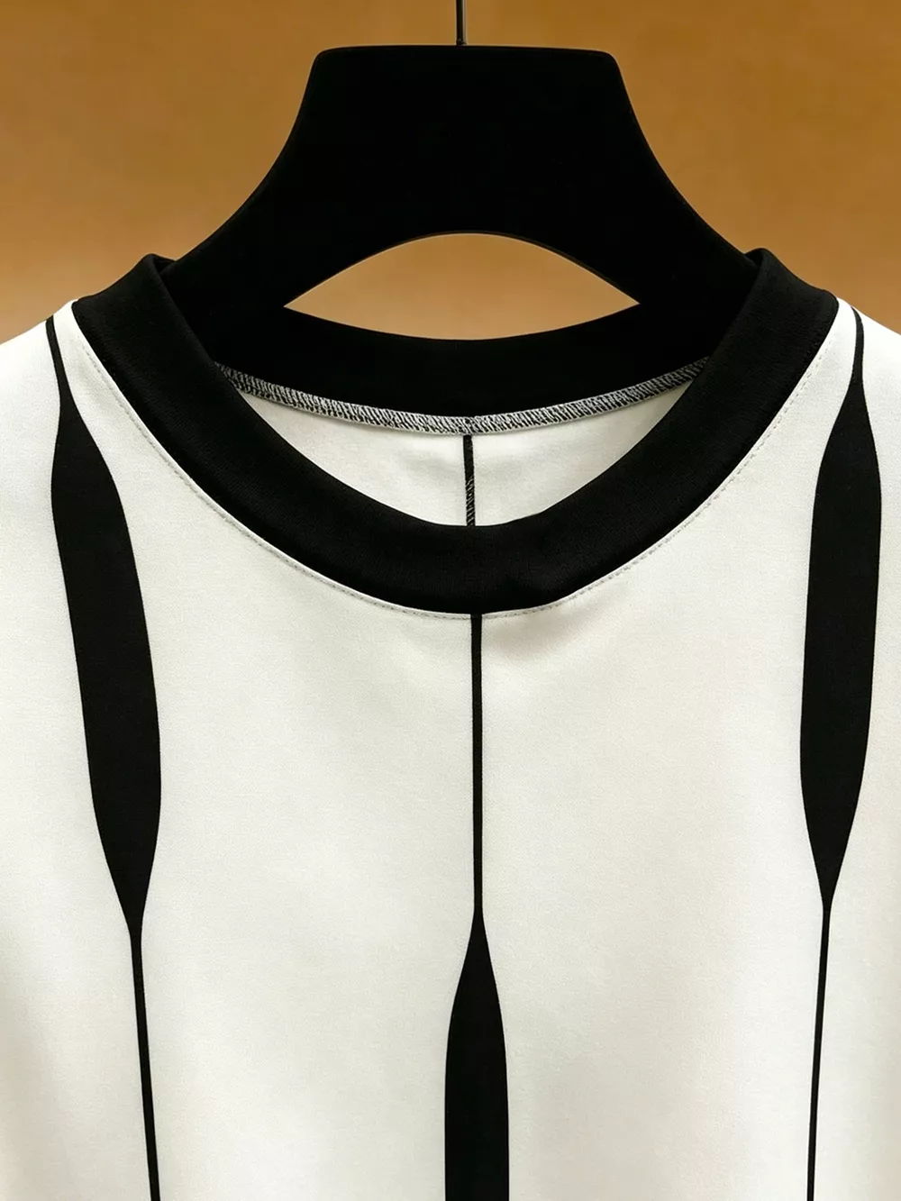 Contrast Vertical Stripe Long Sleeve Blouse, image 3
