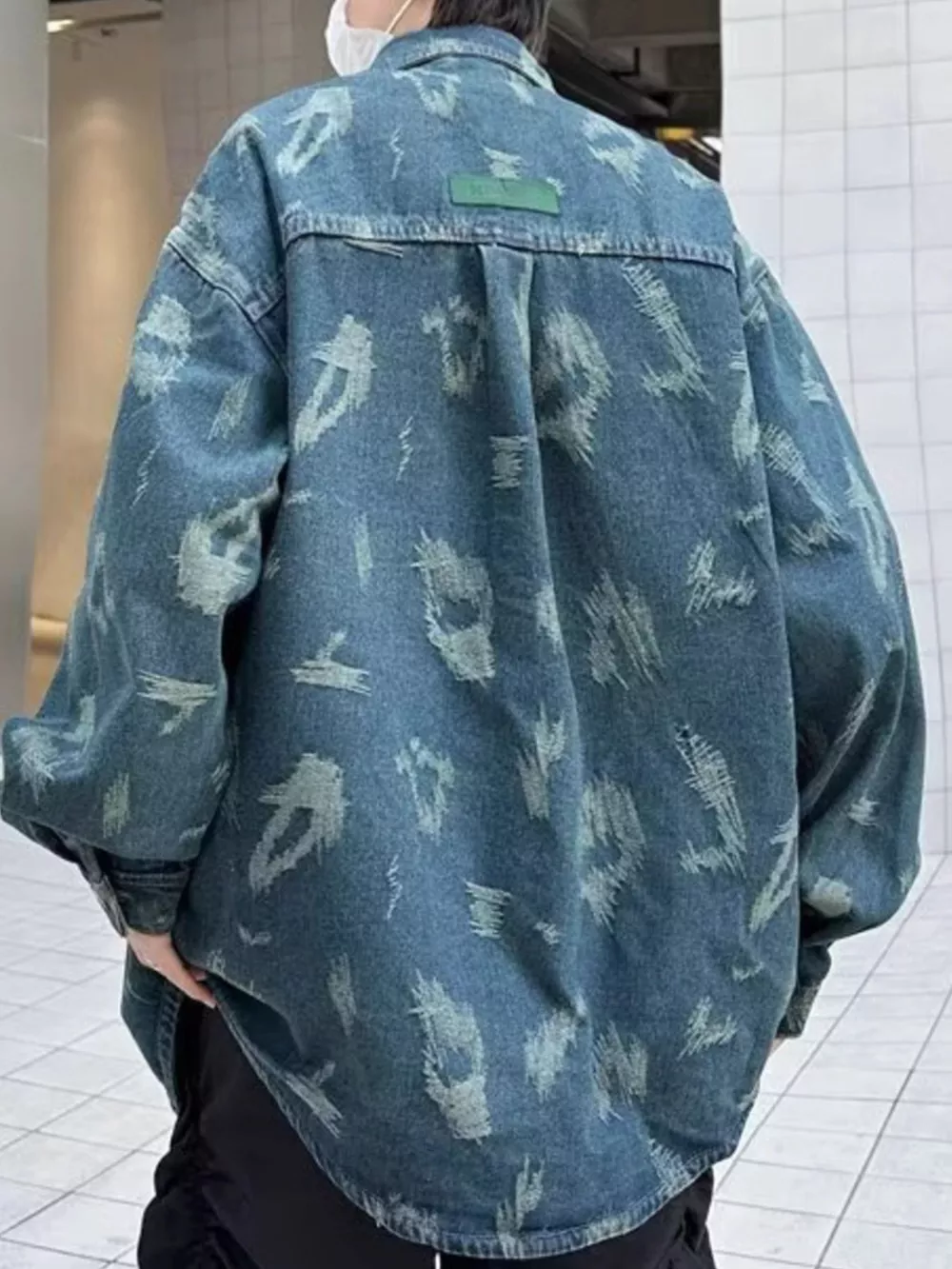 Men's Full Size Button Up Long Sleeve Denim Jacket Plus Size, image 3