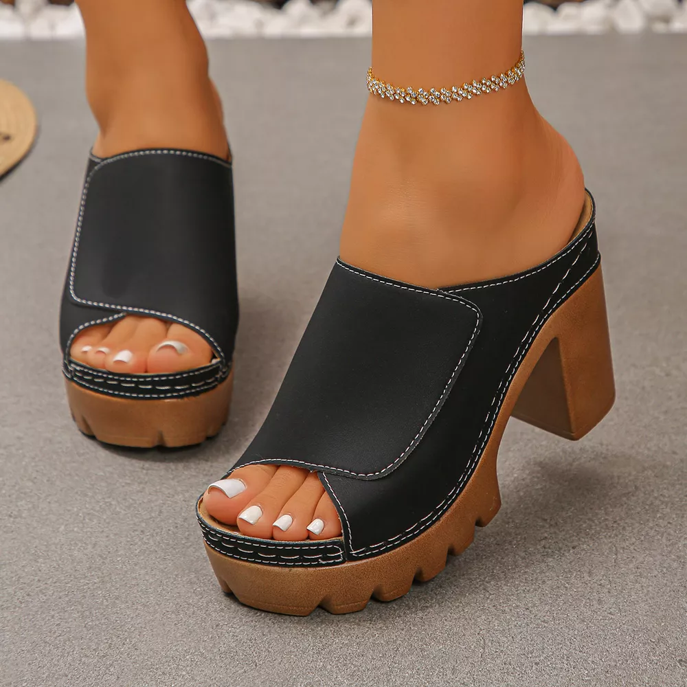 Open Toe Block Heels Sandals, image 10