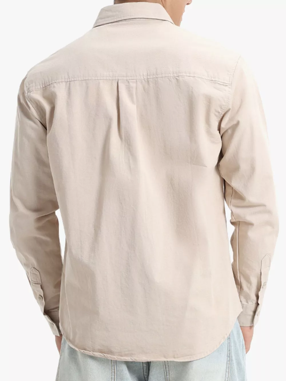 Men's Plus Size Long Sleeve Button-Down Shirt, image 2