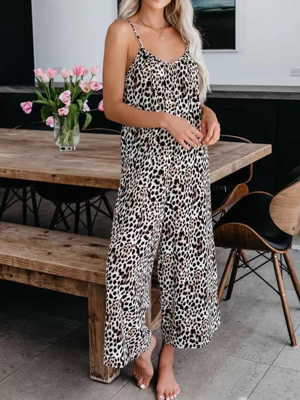 Full Size Tie-Dye Wide Leg Jumpsuit Plus Size, image 10