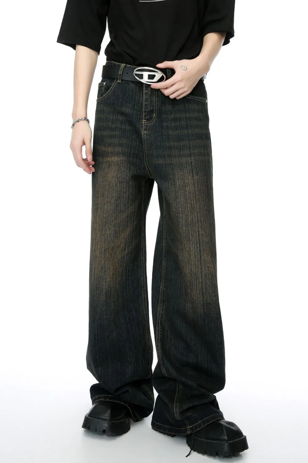 Hight Rise Wide Leg Jeans, image 2
