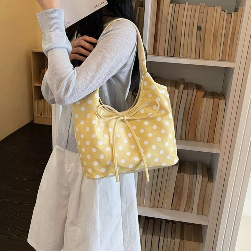 Polka Dot Bowknot Shoulder Bag, image 7