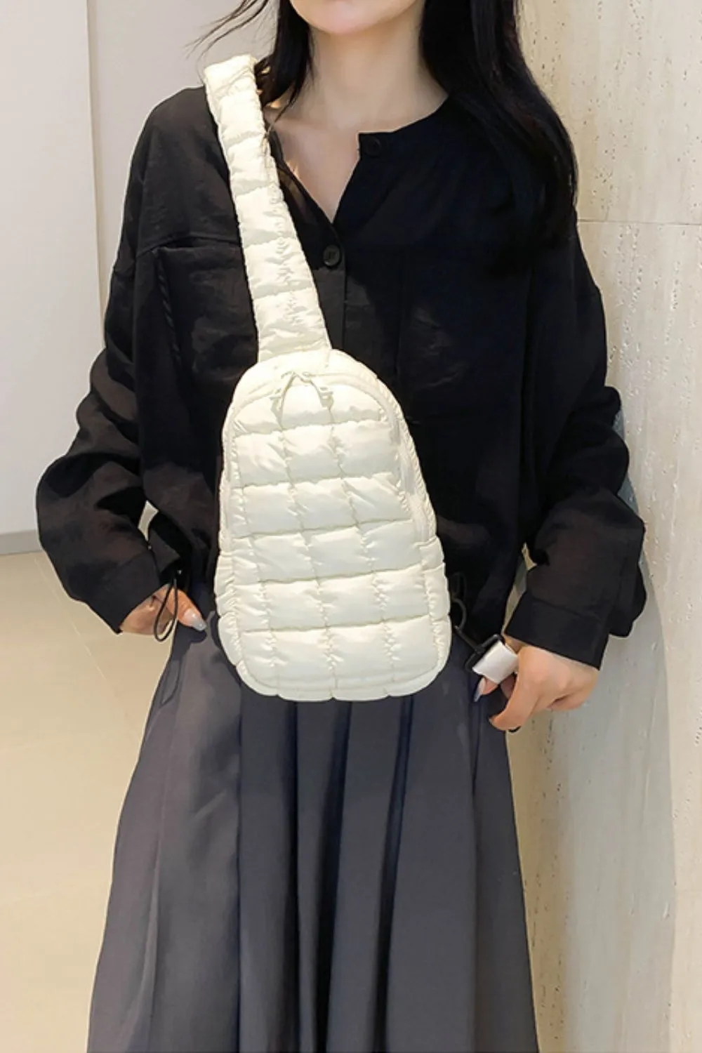 Quilted Nylon Crossbody Bag, image 21