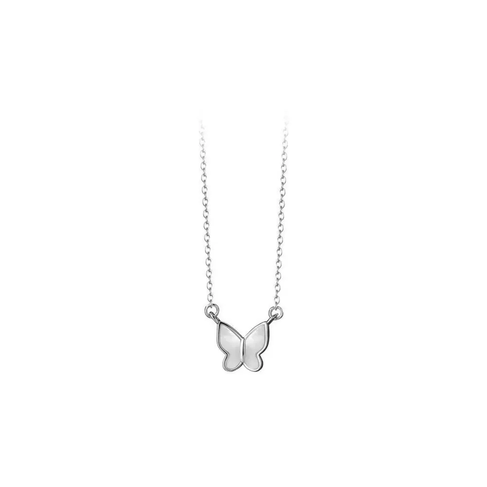 925 Sterling Silver Butterfly Pendant Necklace, image 3