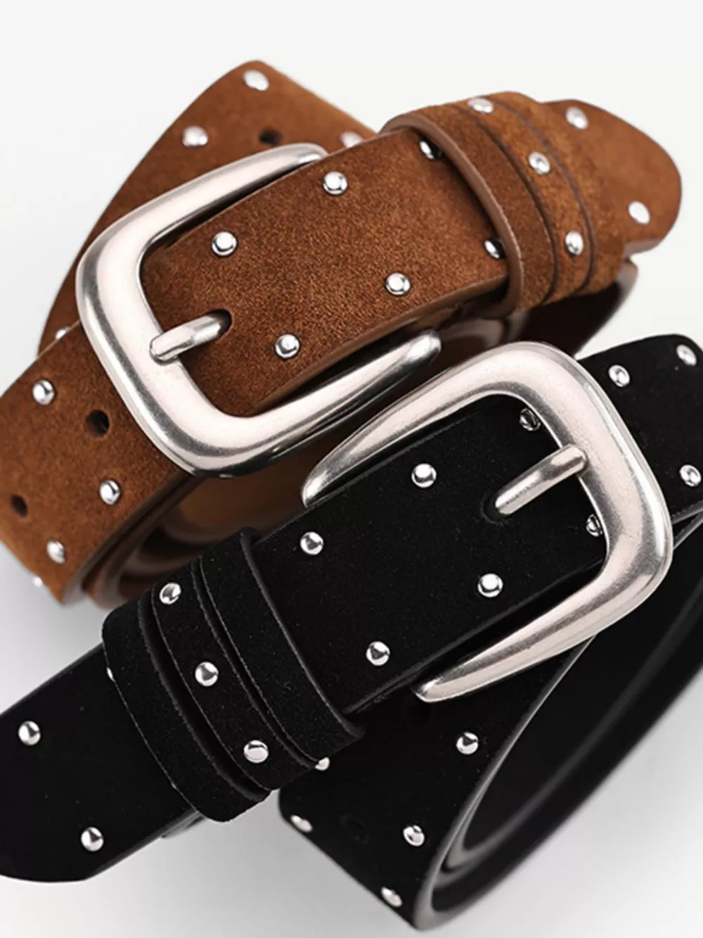 Studded Classic Buckle Belt, image 2