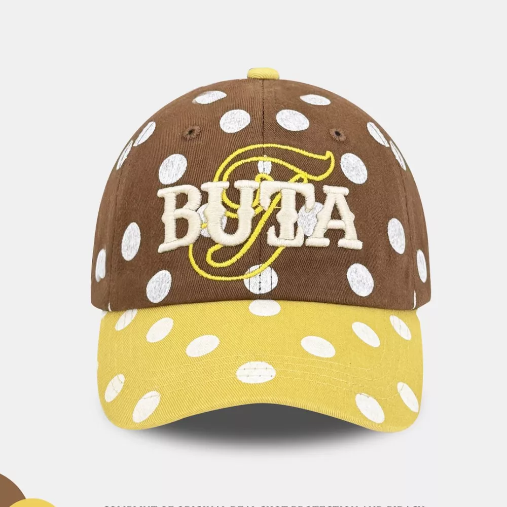 Polka Dot Embroidered Baseball Cap