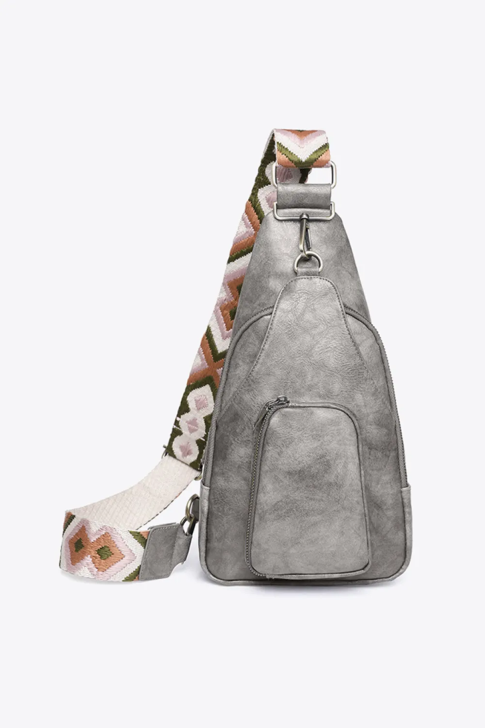 Take A Trip PU Leather Sling Bag, image 24