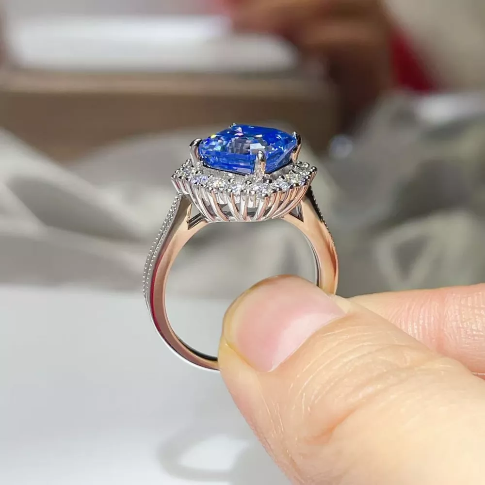 3 Carat Moissanite 925 Sterling Silver Ring, image 4