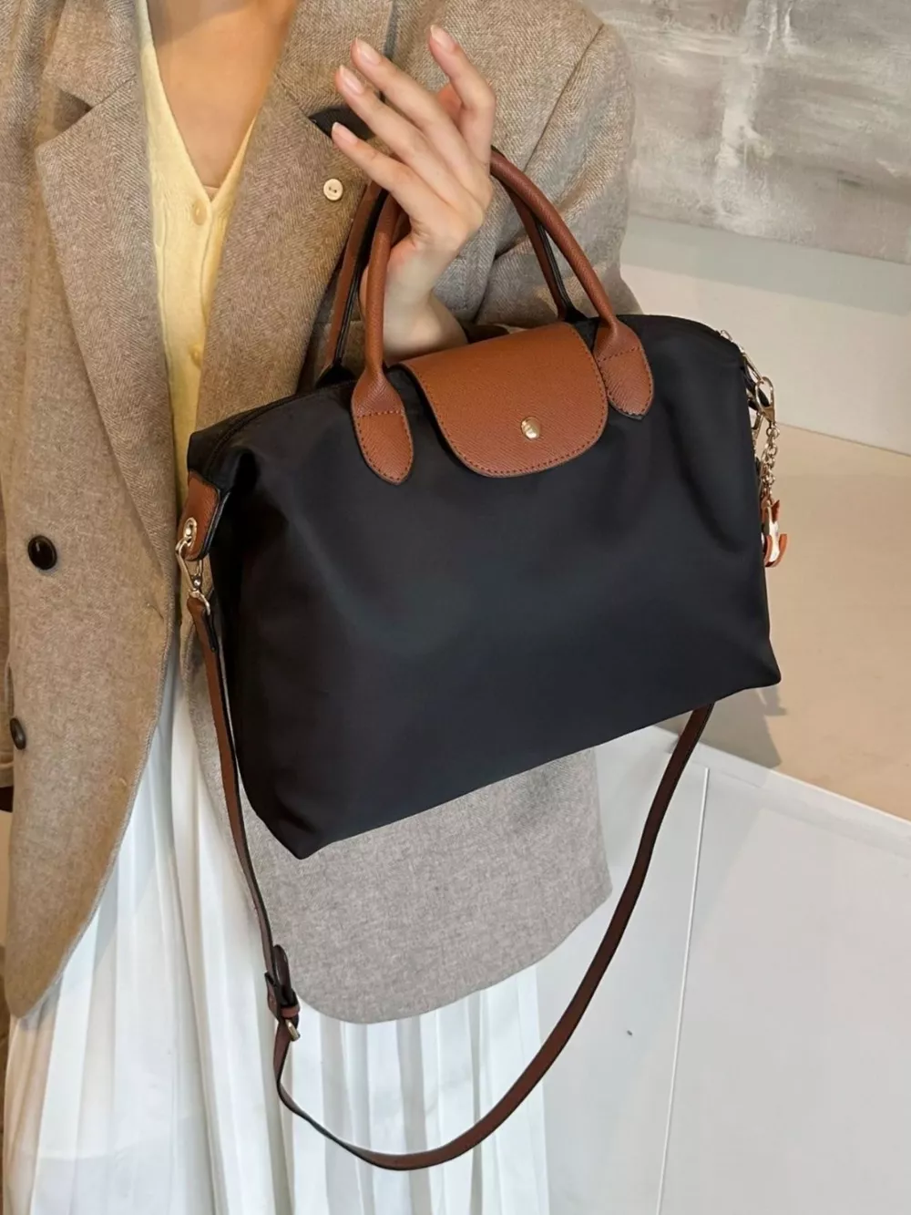 Foldable Lightweight Nylon Handbag