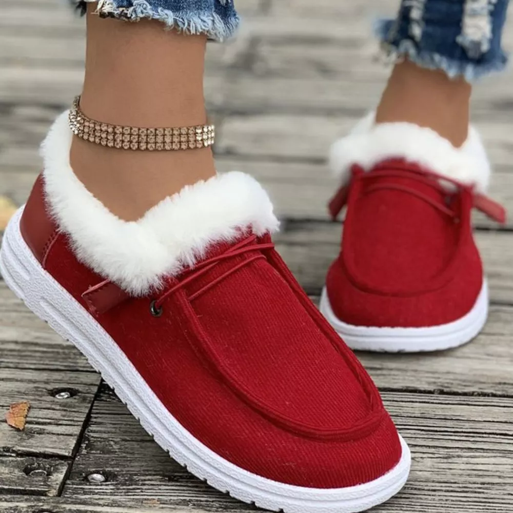 Cozy Plush-Lined Flats Slip-Ons, image 5