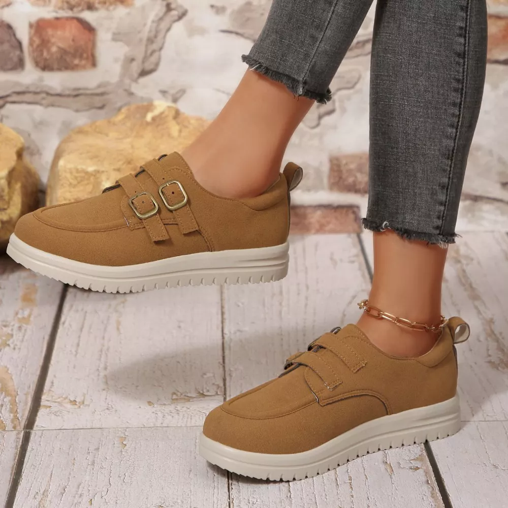 Buckle Accent Casual Loafers, image 5