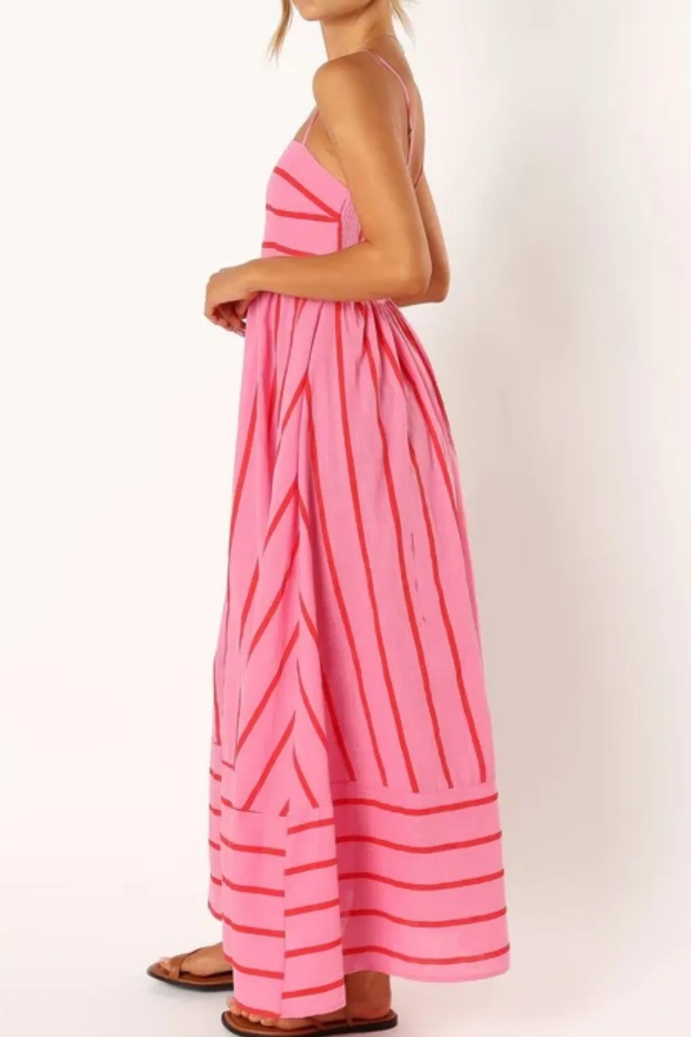 Striped Square Neck Cami Dress, image 10