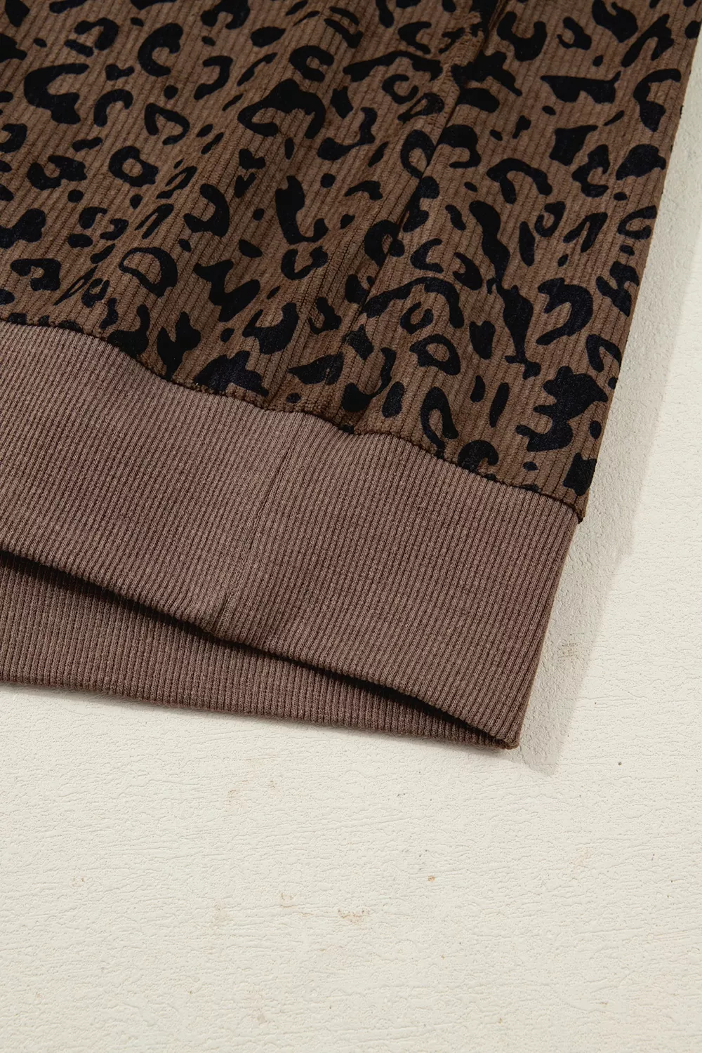 Leopard Print Quarter-Zip Sweatshirt, image 17
