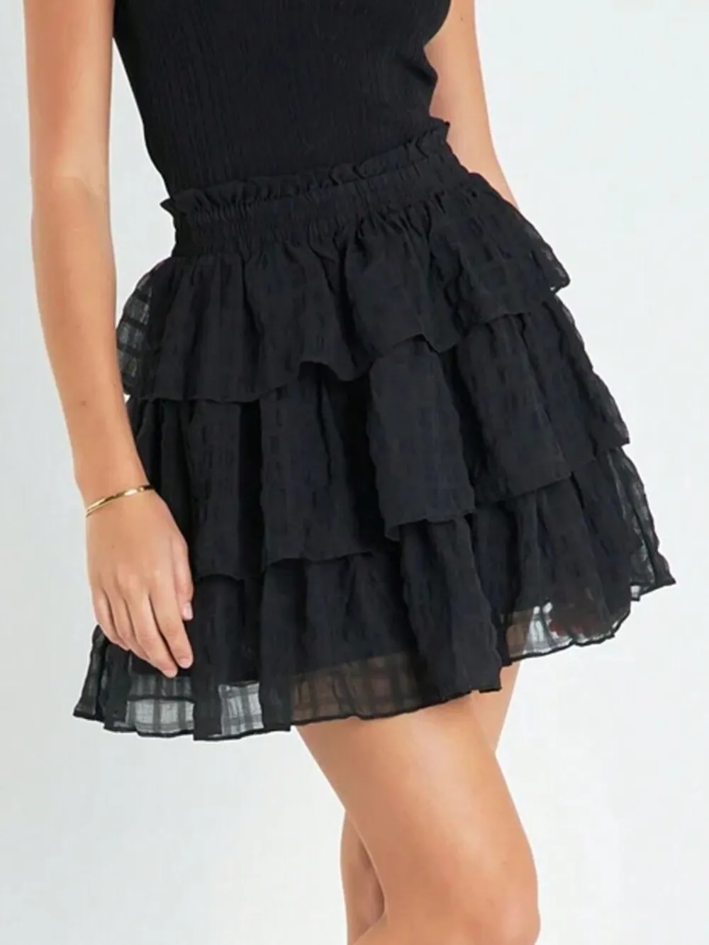 Ruffle Layered Mini Skirt, image 3