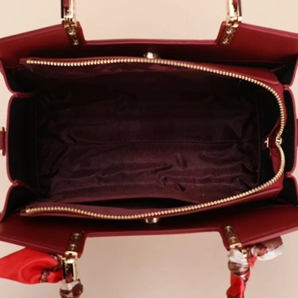 Embroidered Floral Leather Top Handle Handbag, image 5