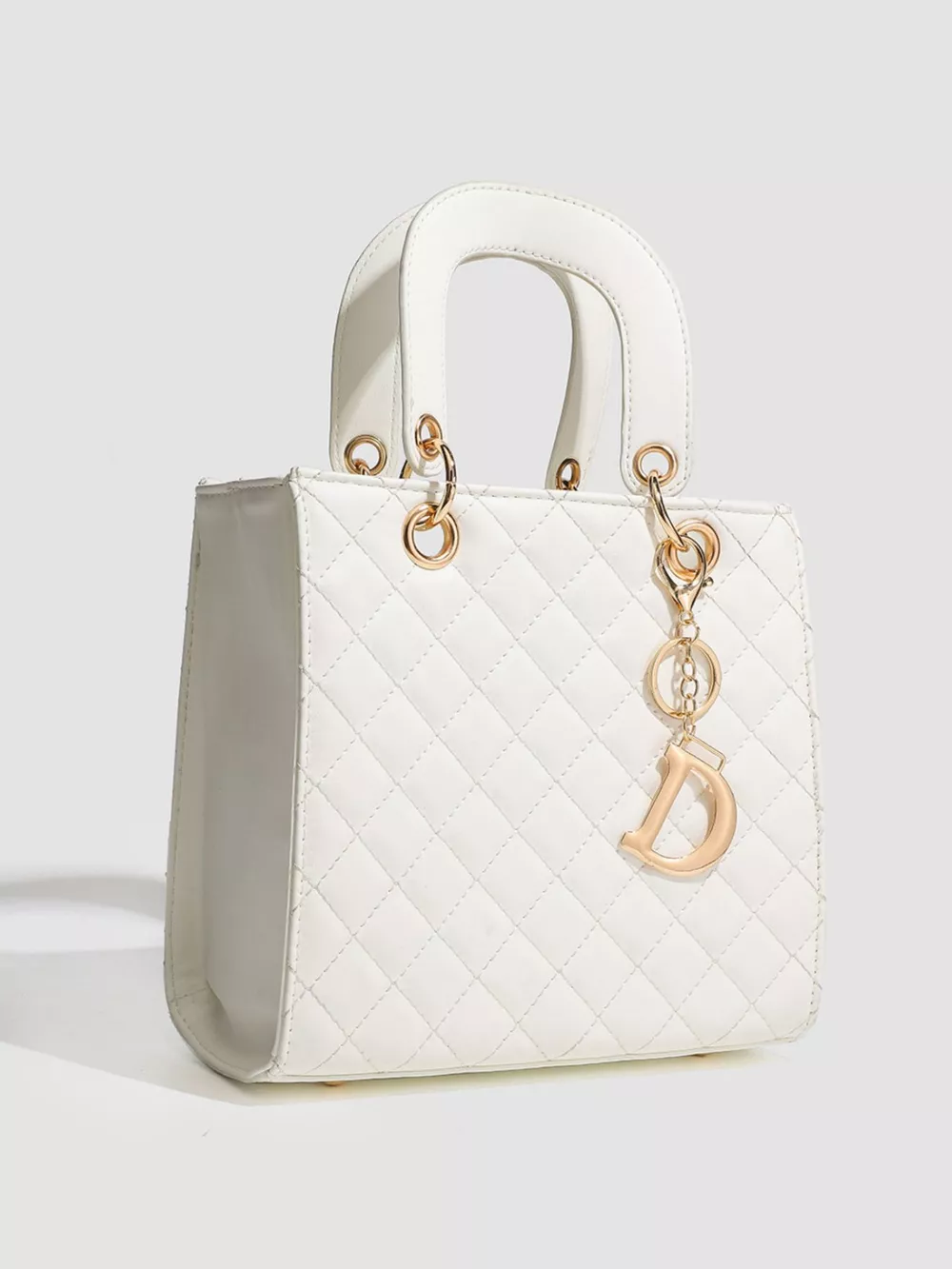 Quilted Top Handle Handbag, image 4