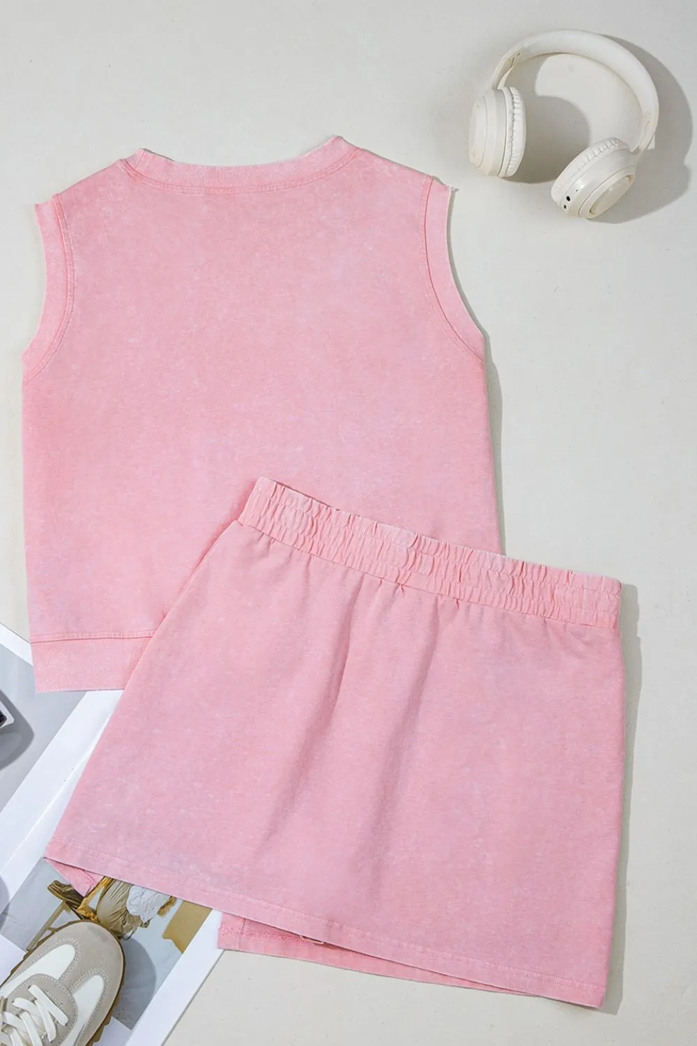 USA Round Neck Tank and Shorts Set, image 5