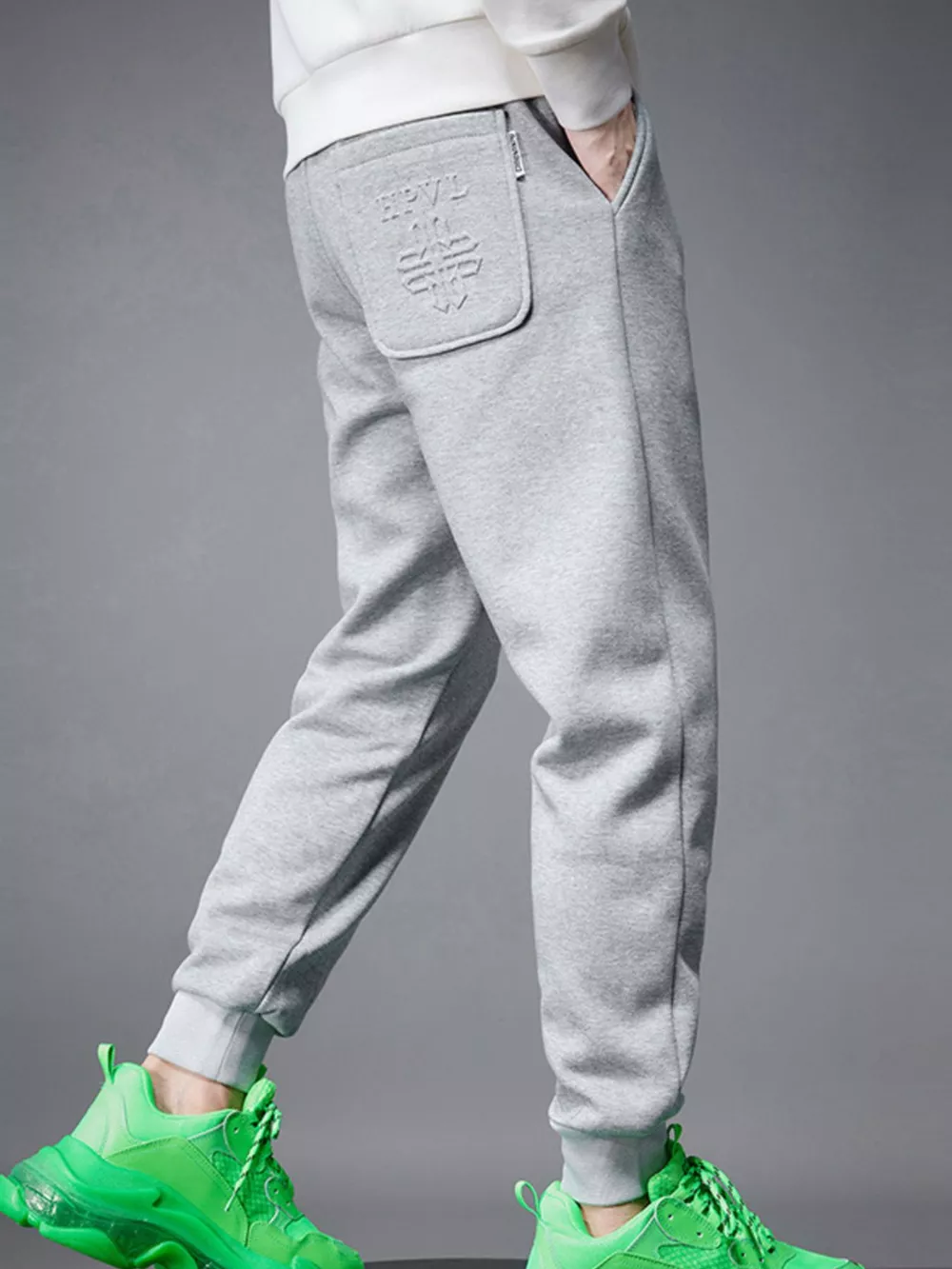 Men's Drawstring Joggers with Pockets, image 6
