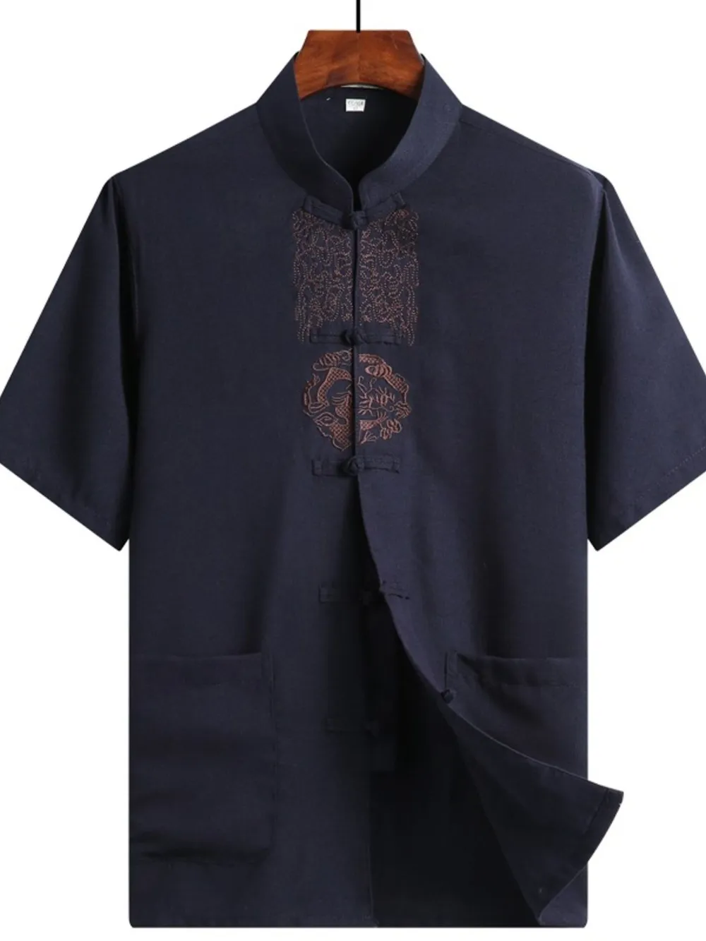 Men's Full Size Button Up Short Sleeve Shirt Plus Size, image 6