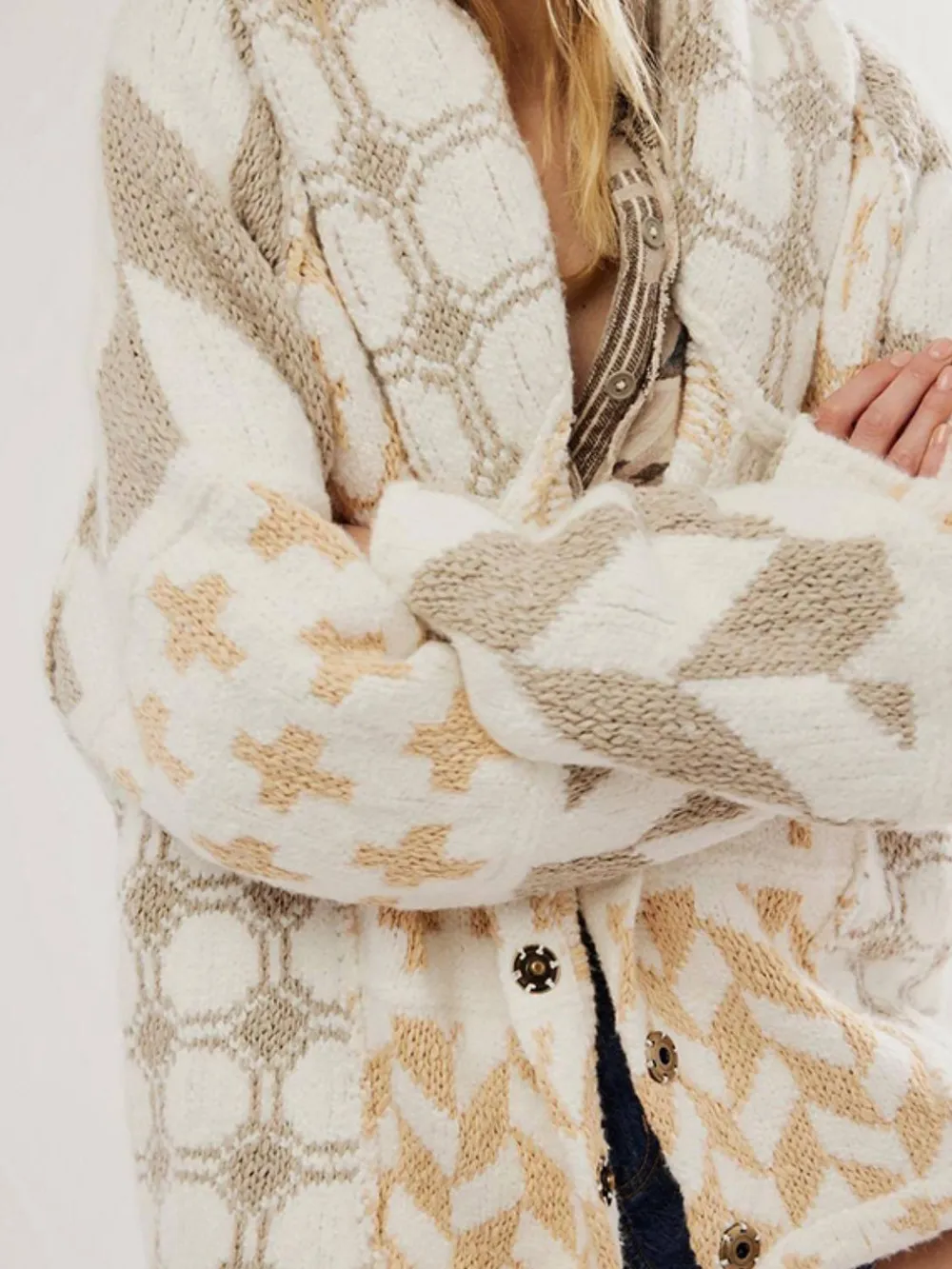 Collared Neck Long Sleeve Cardigan, image 14