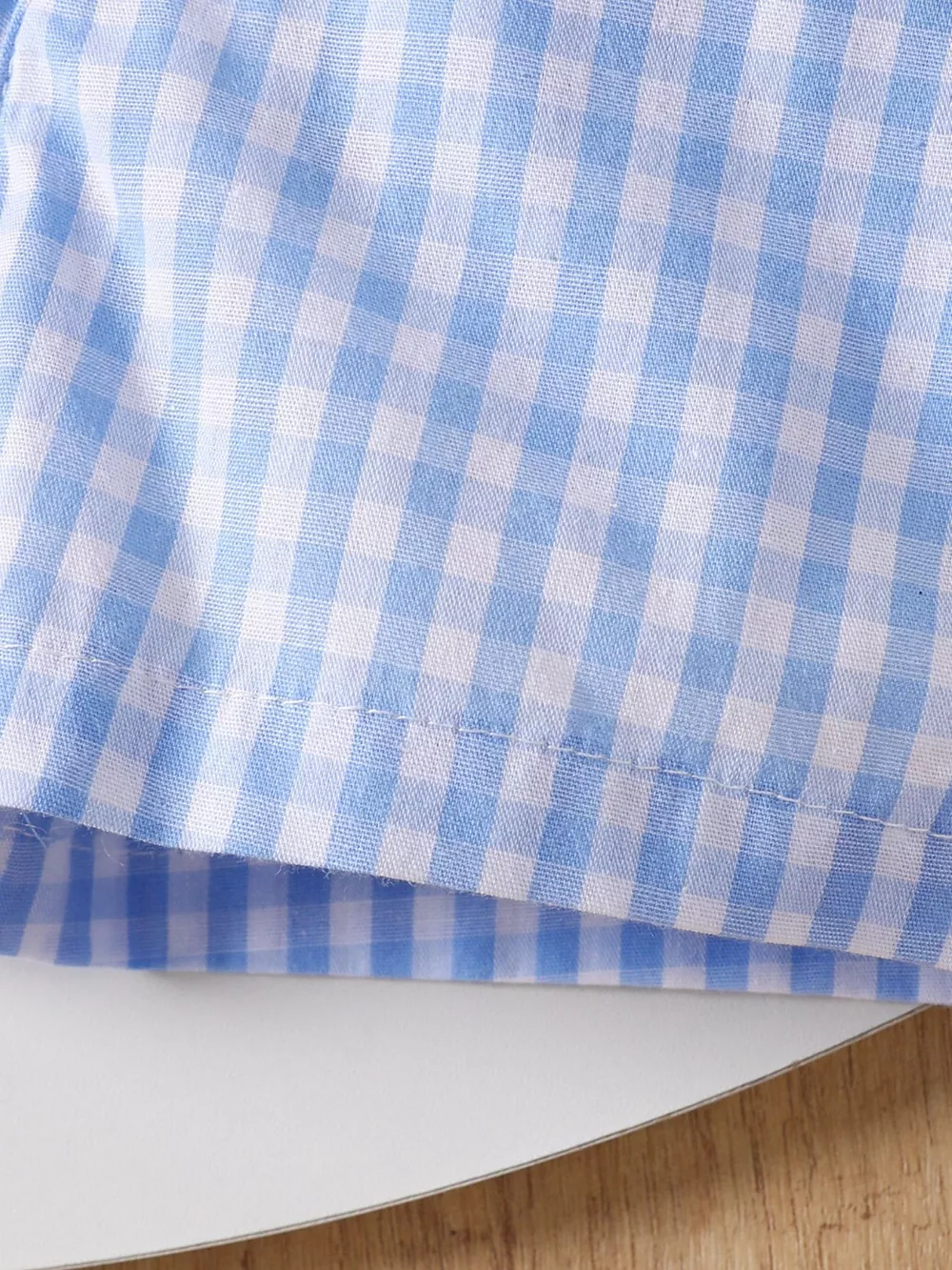 Children's Baseball Graphic Tee & Gingham Shorts Set, image 7
