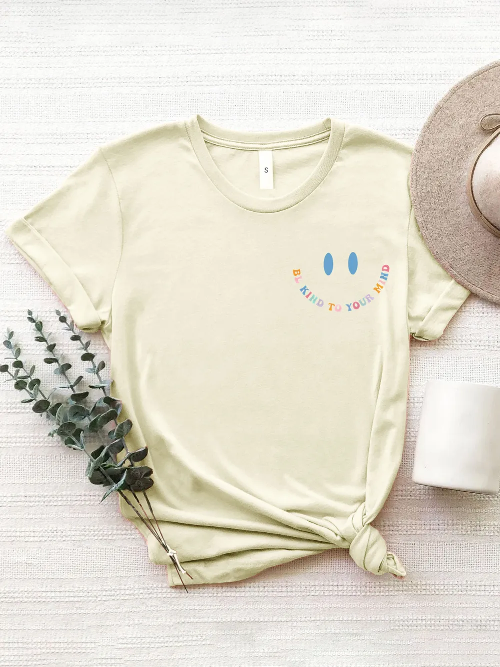 Letter Graphic Round Neck Short Sleeve T-Shirt, image 8