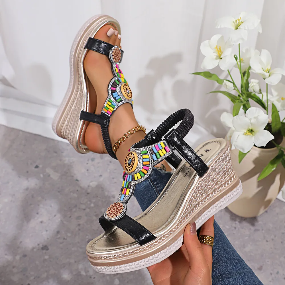 Open Toe Wedge Sandals